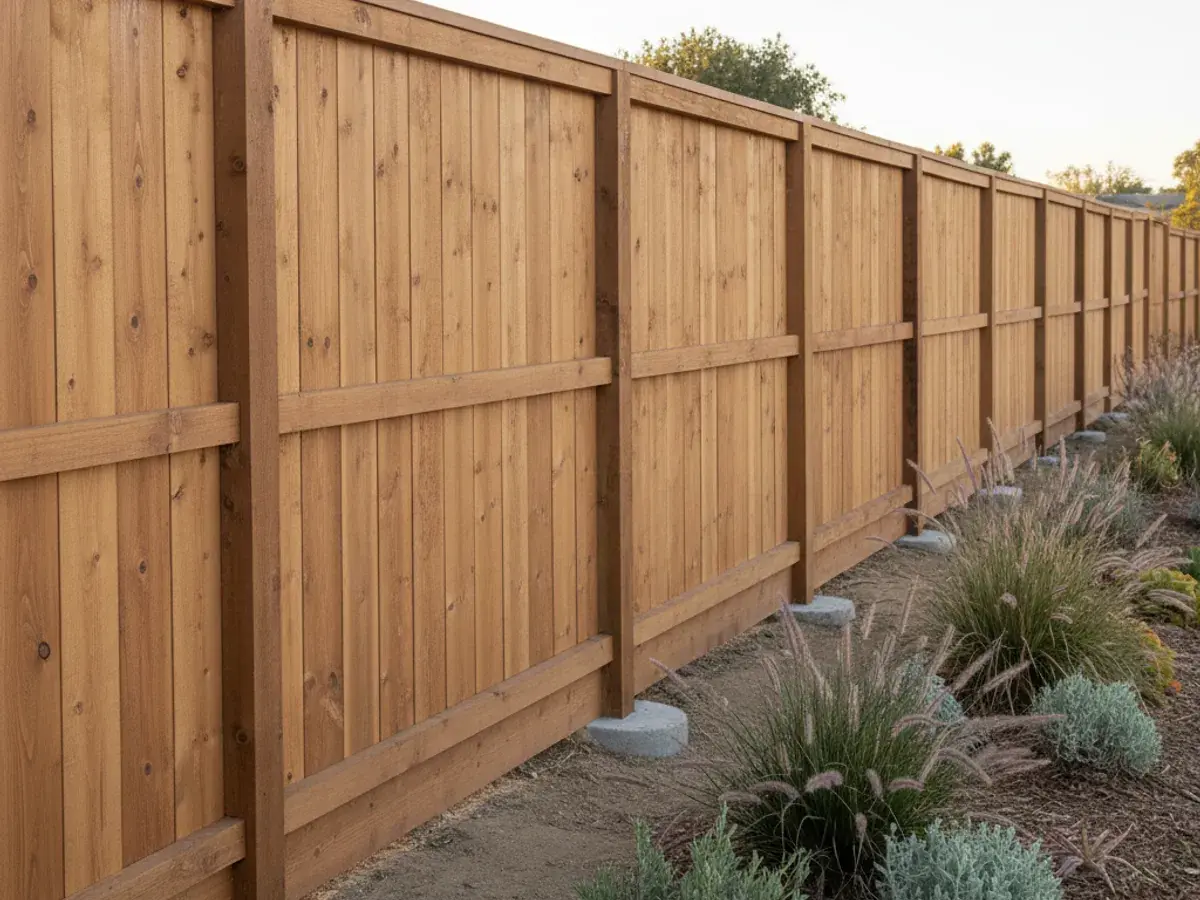 Fence Installation detail work by a professional San Diego County fence crew