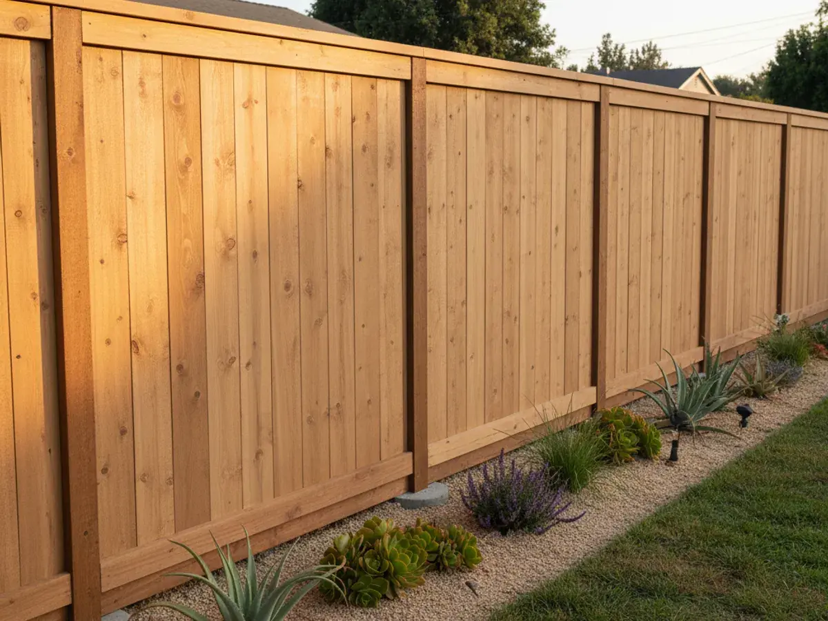 Privacy Fence detail work by a professional San Diego County fence crew