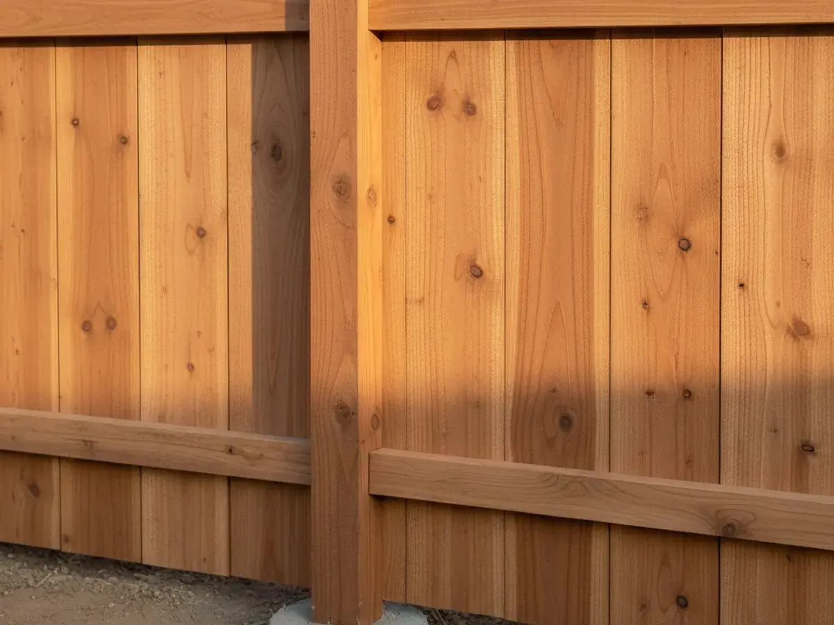 Wood Fence detail work by a professional San Diego County fence crew